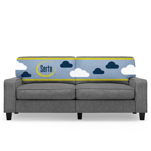 Serta Palisades 78" Track Arm Sofa with Removable Covers Dark Gray