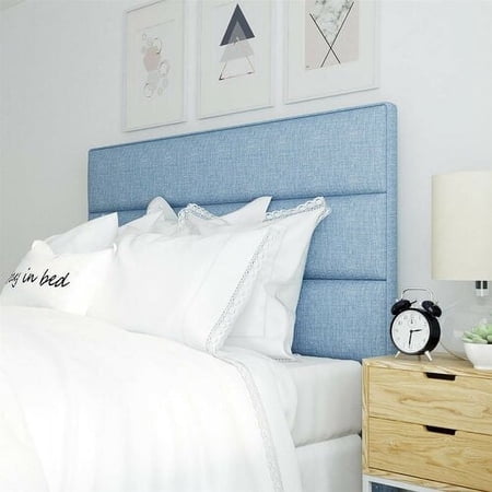Serta Palisades King Upholstered Headboard in Light Blue