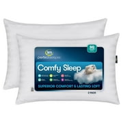 Serta Perfect Sleeper Comfy Sleep Cotton Bed Pillow, 2 Pack Assorted SizesQueen