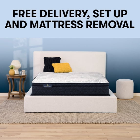 Serta 11" King Mattress, Perfect Sleeper Midsummer Nights Plush Euro Top, Innerspring Mattress, King Size Mattress, Adult Mattress