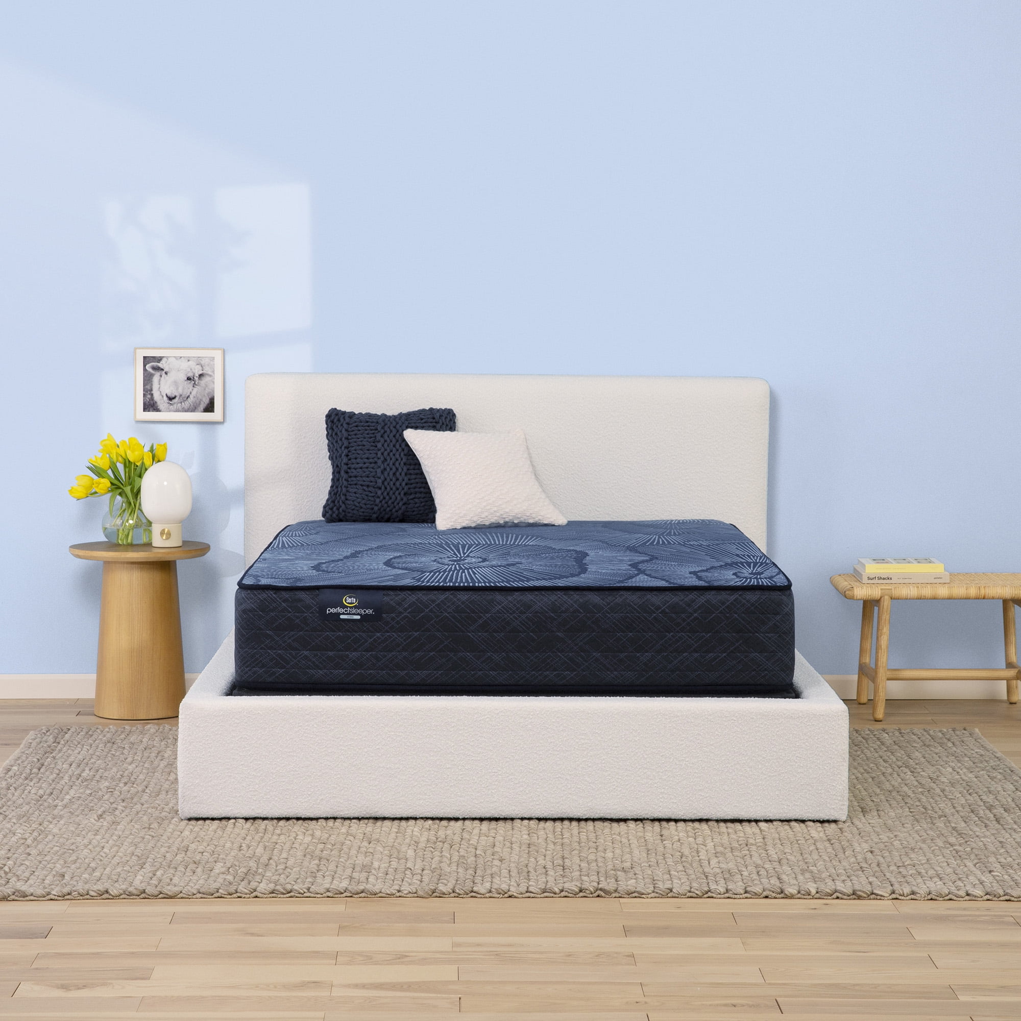 Serta 12" King Mattress, Perfect Sleeper Pacific Peace Firm, Hybrid Mattress, King Size Mattress, Adult Mattress