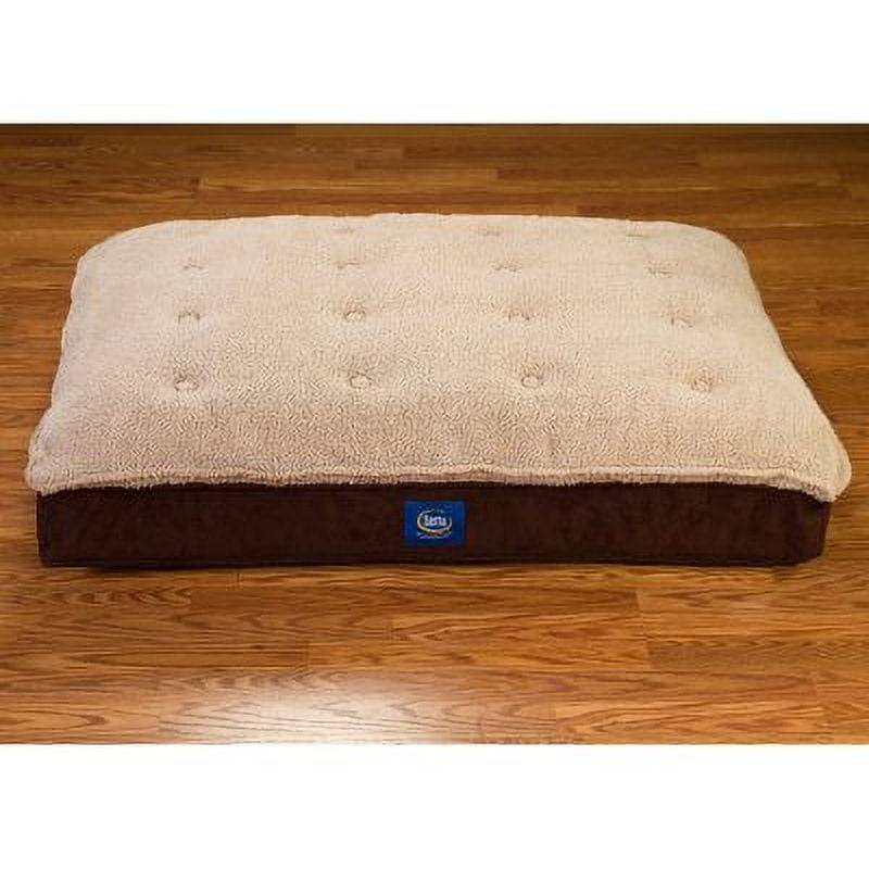 Serta Perfect Sleeper Super Pillowtop Pet Bed Brown