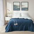thumbnail image 1 of Serta Polyester and Cotton Fleece to Sherpa Heated Blanket ST54-0100, 1 of 11