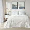 thumbnail image 1 of Serta Polyester and Cotton Fleece to Sherpa Heated Blanket ST54-0107, 1 of 11