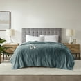 thumbnail image 1 of Serta Polyester and Cotton Microlight Heated Blanket in Teal ST54-0096, 1 of 11