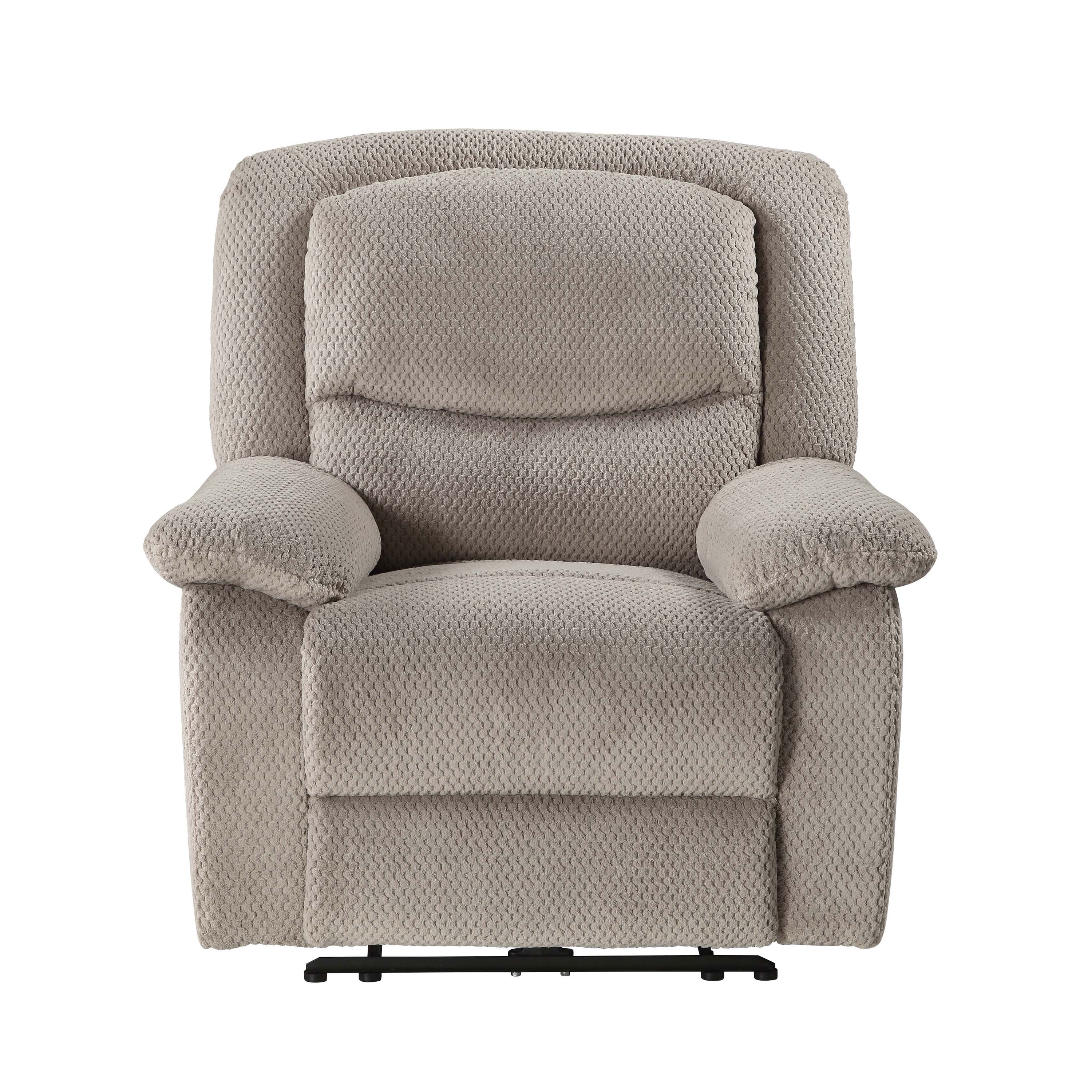 Three Pillow Dual Motor Fabric Riser Recliner