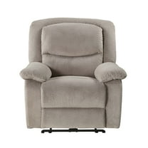 Serta Push-Button Power Recliner with Deep Body Cushions, Upholstered, Multiple Colors