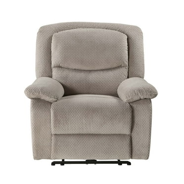 Serta Push-Button Power Recliner with Deep Body Cushions, Upholstered, Multiple Colors