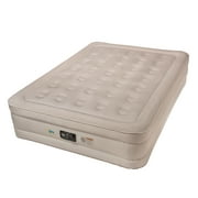 Serta Queen Air Mattress with 18" Thickness and Internal Ac Pump and neverFLAT Fabric Plush Top