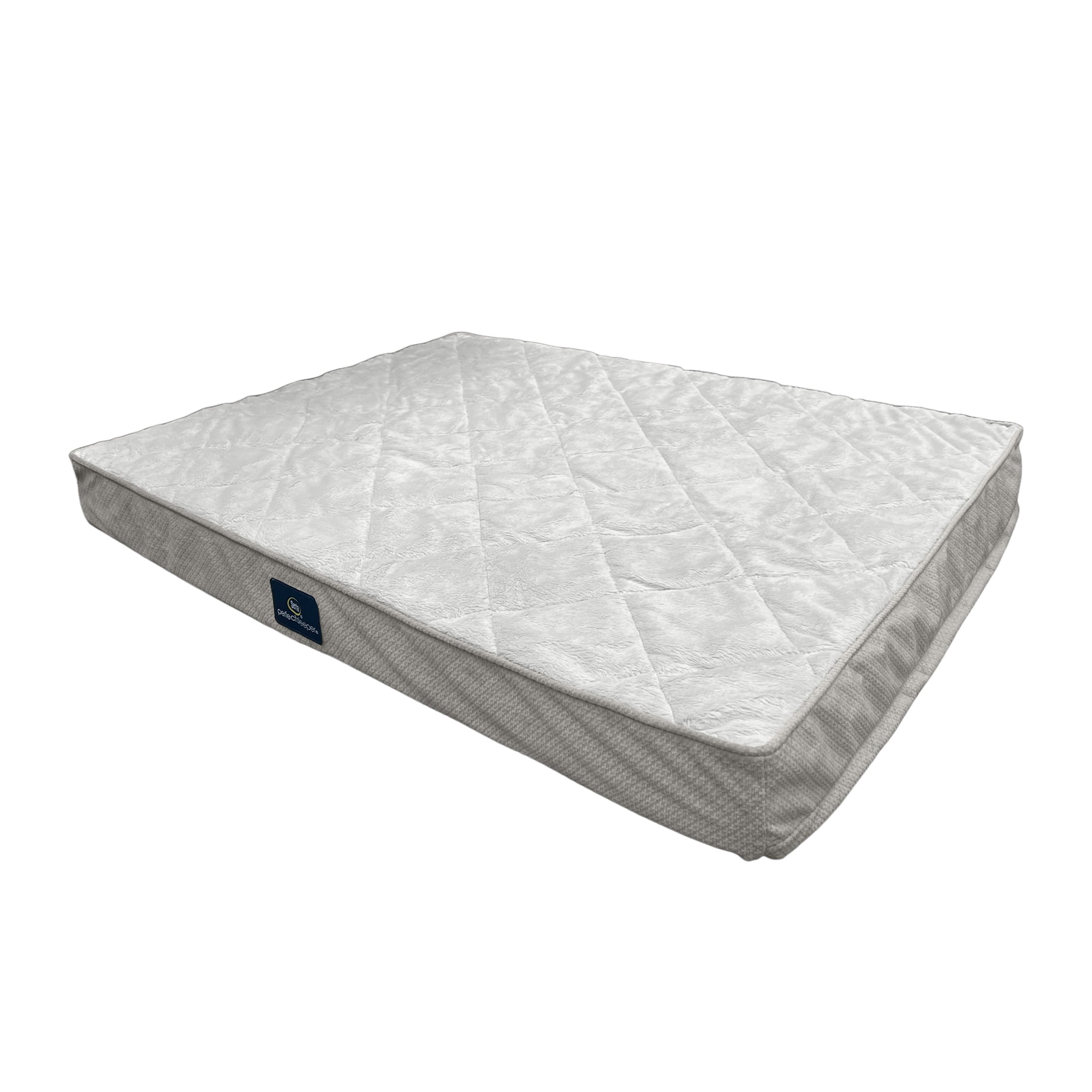 Serta Quilted Orthopedic Pillowtop Dog Bed with Removable Cover, Gray, X-Large