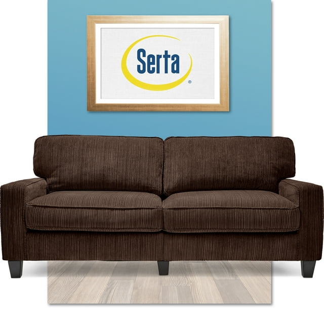 Serta RTA Palisades Collection 78" Sofa in Kingston Brown
