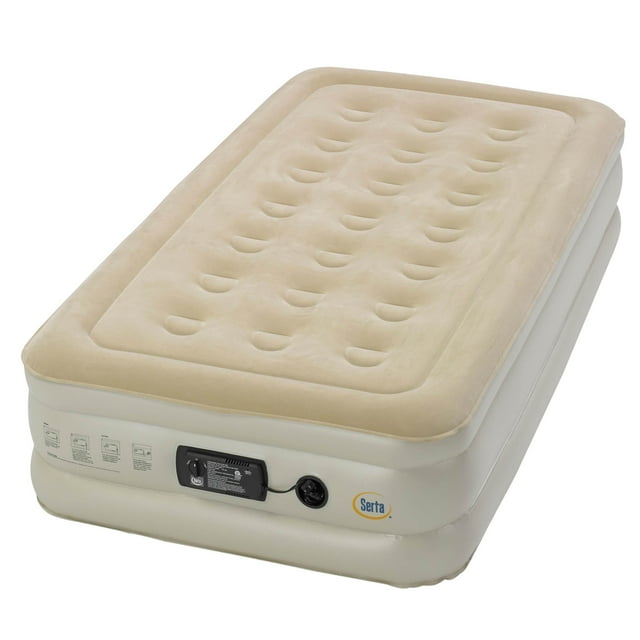 Serta Raised Twin Air Bed Mattress with BuiltIn Air Pump ST840014
