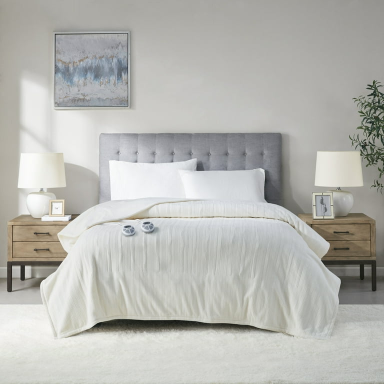 Ribbed fleece bedding sales