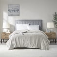 thumbnail image 1 of Serta Ribbed Micro Fleece Heated Blanket, Twin, Tan, 1 of 12