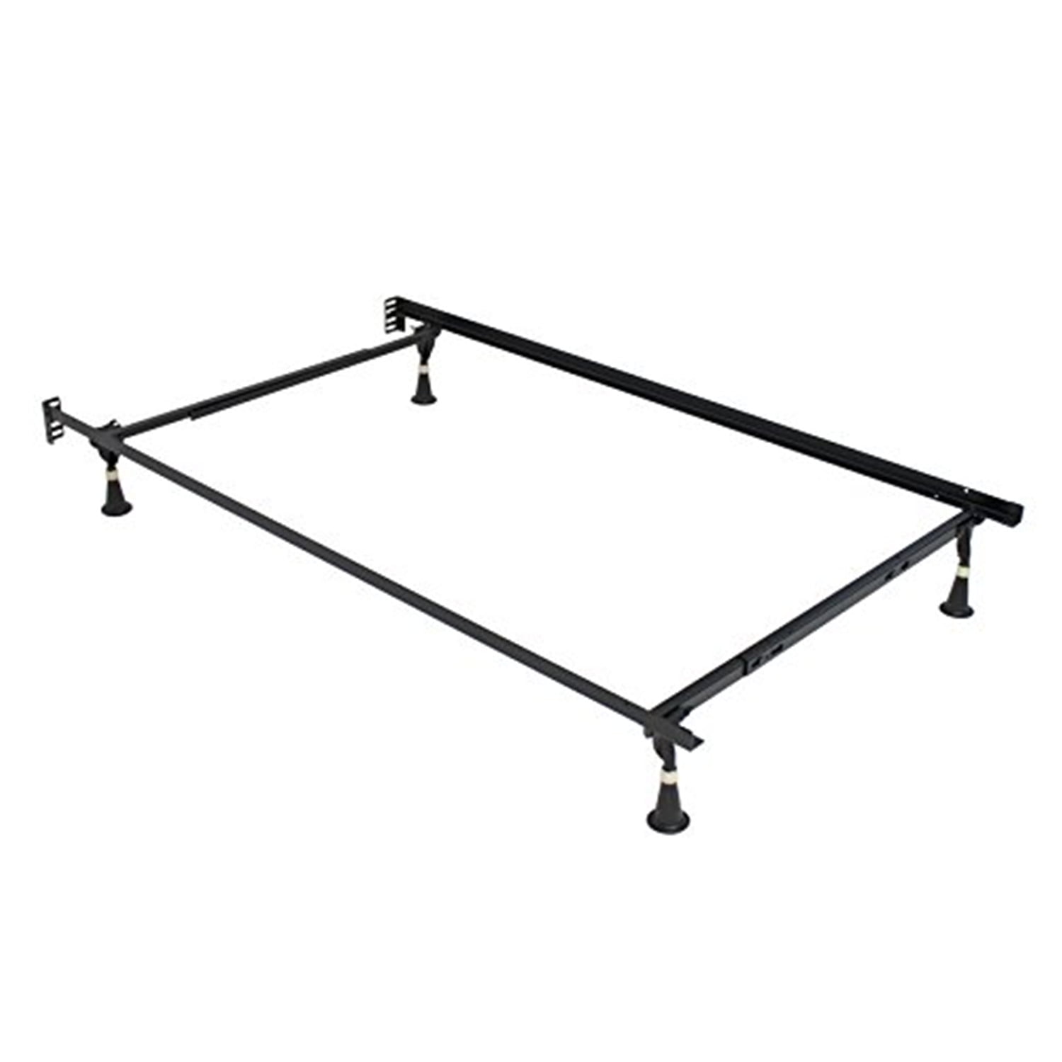 Serta Black Metal Full/Double Bed Frame with Headboard Brackets