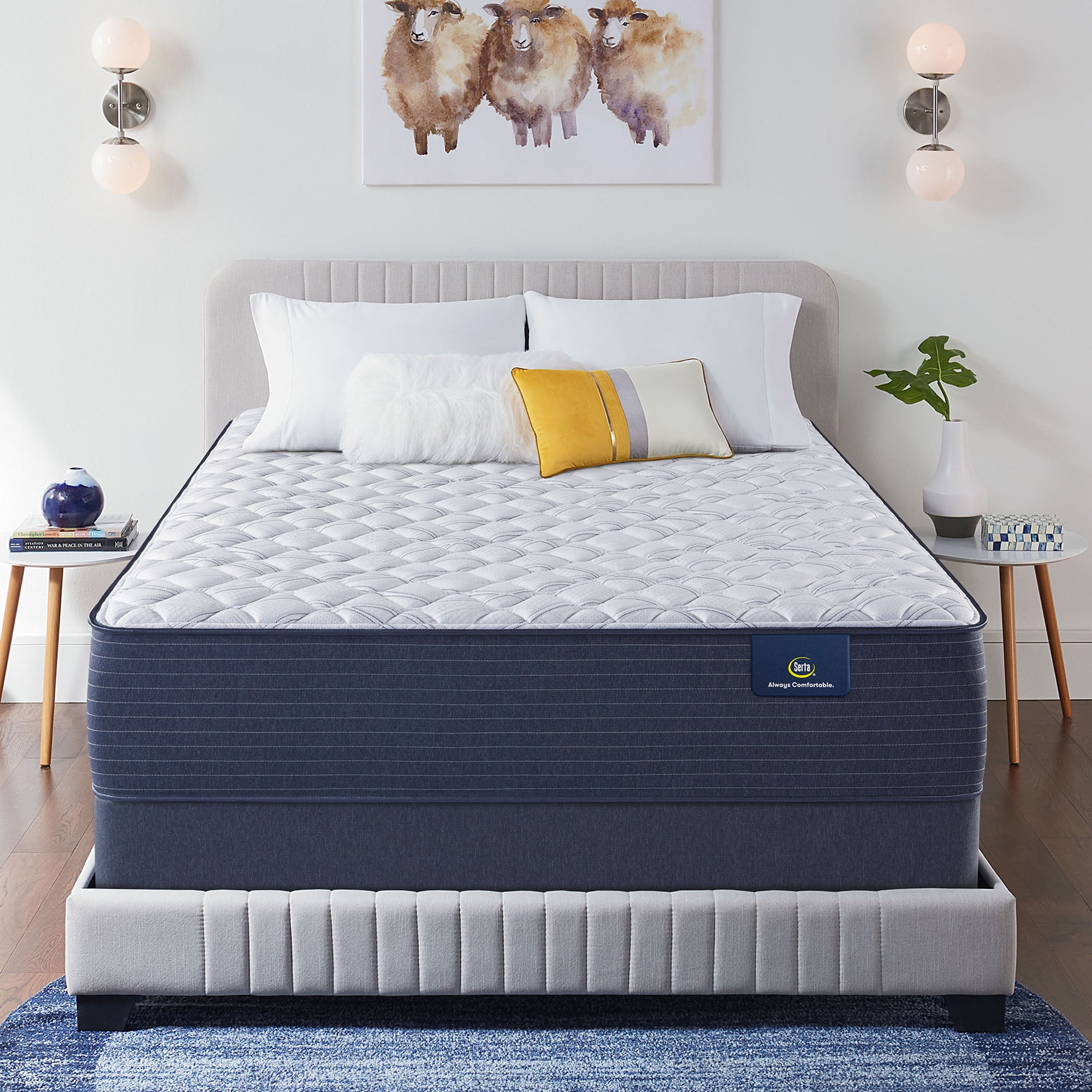 Serta Serta Clarks Hill 13" Extra Firm Mattress Low Profile Set