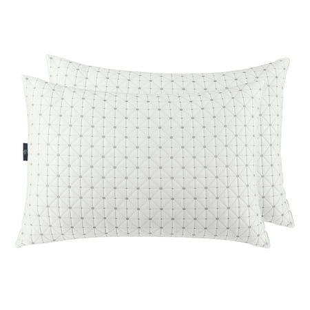 Serta Sertapedic Charcool Standard/Queen Bed Pillow - Antimicrobial, Hypoallergenic (2 Pack)