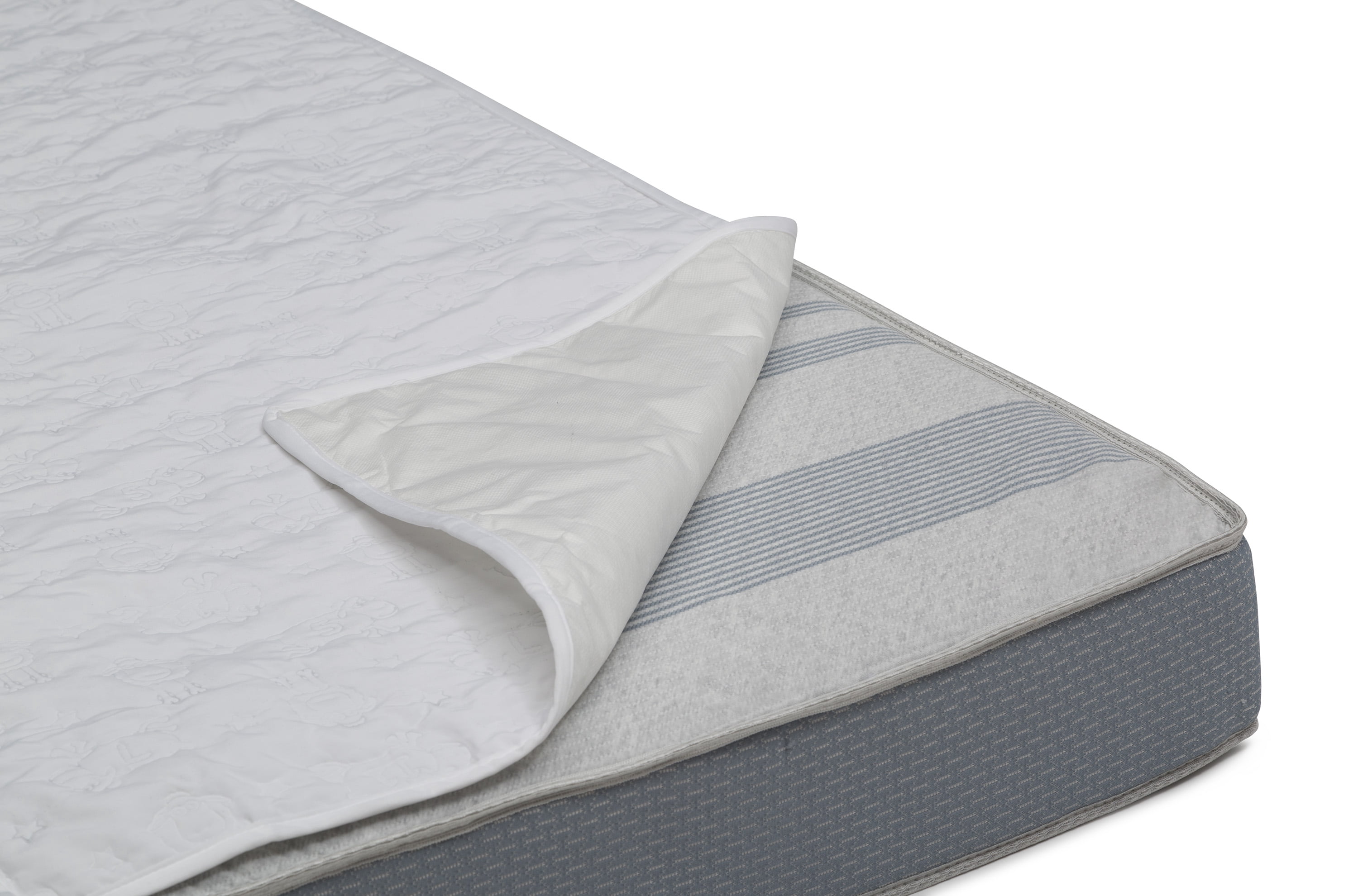Serta Sertapedic Crib Mattress Liner Pads (Pack of 2), Extra Protection for Babys Crib with Nanotex Technology, 100% Waterproof (White)