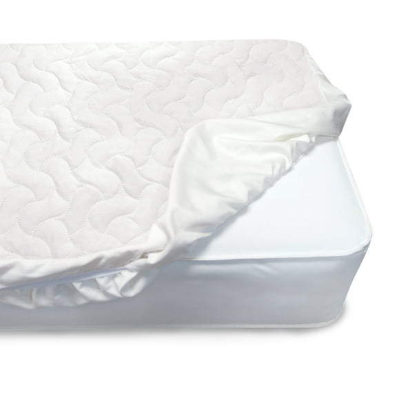 Serta Sertapedic Crib Mattress Pad Cover/Protector With Nanotex Stain Repel And Release