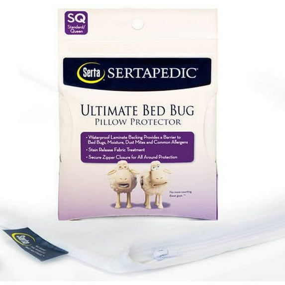 Serta Sertapedic Ultimate Protection Bed Bug Pillow Protector, 1 Each