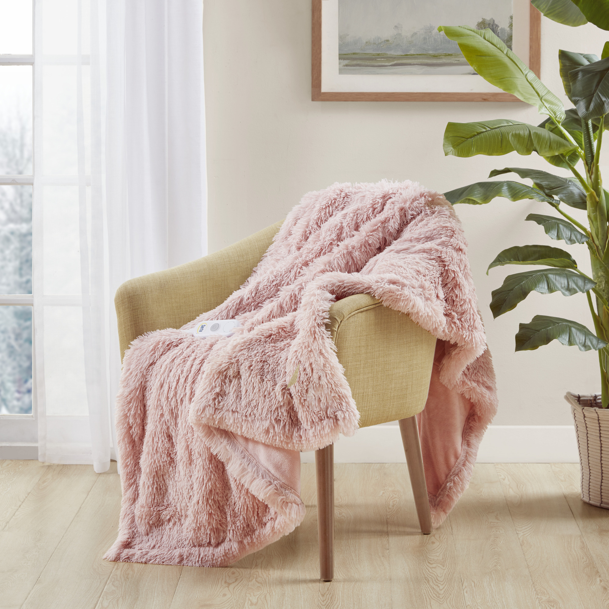 Sunbeam Electric Microplush Heated Throw