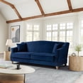 thumbnail image 1 of Serta Shannon Modern Style Convertible Sofa, Navy Blue Fabric, 1 of 12
