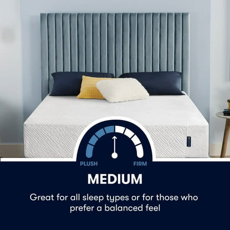 Serta Sheep Dreams 12" Medium Antimicrobial* Gel Memory Foam Mattress-In-A-Box
