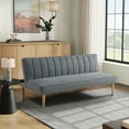 Serta Sheridan Modern Convertible Sofa, Gray Fabric