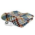 thumbnail image 1 of Serta Silky Plush Reversible Electric Heated Throw, 5-Setting Heat Control, 4-Hour Automatic Shut-Off Safety Feature, 1 of 3