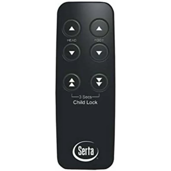 Serta Simple Motion Replacement Remote Control for Adjustable Bed, Silver, New