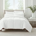 thumbnail image 1 of Serta Simply 3-Piece Clean Antimicrobial White Comforter Set, Full/Queen, 1 of 11