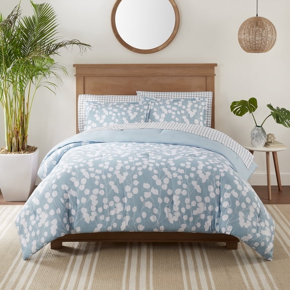 Serta Simply Clean Ellen Botanical Leaf 2-PieceComforter Set, Twin XL