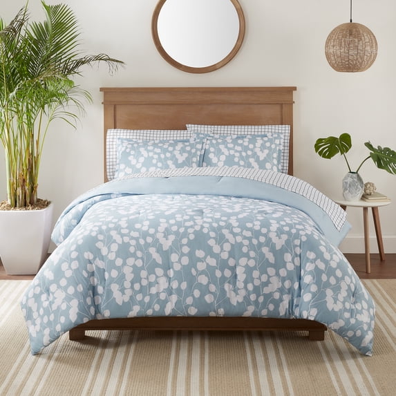Serta Simply Clean Ellen Botanical Leaf 2-PieceComforter Set, Twin XL