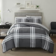 Serta Simply Clean Jax Plaid 7-Piece Complete Bedding Set, King