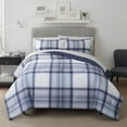 thumbnail image 1 of Serta Simply Clean Scott Plaid 3-Piece Comforter Set, King, 1 of 5