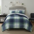 thumbnail image 1 of Serta Simply Clean Scott Plaid 3-Piece Comforter Set, King, 1 of 2