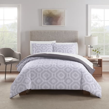 Serta Simply Clean Skyler Textured Geometric 2-Piece Comforter Set, Twin XL