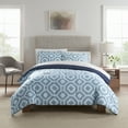 thumbnail image 1 of Serta Simply Clean Skyler Textured Geometric 3-Piece Comforter Set, Full/Queen, 1 of 5