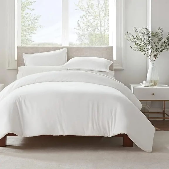 Grace Paws Serta Simply Clean Solid Duvet cover King