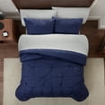 thumbnail image 1 of Serta Simply Clean Solid Pleated 2-Piece Comforter Set, Twin XL, 1 of 4
