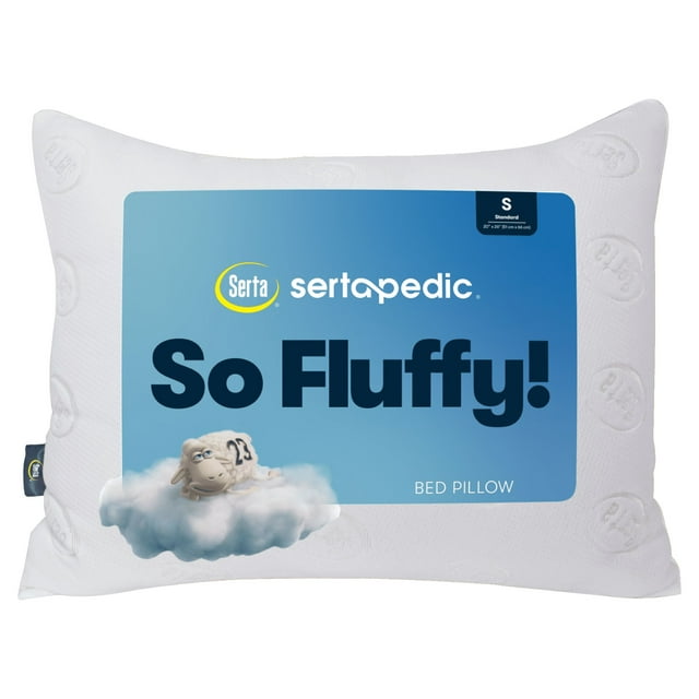 Serta So Fluffy Bed Pillow, Standard (2021 Version)
