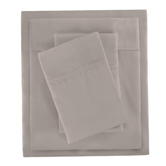 Serta So Natural 4-Piece 300 Thread Count Chateau Gray Sheet Set, Twin