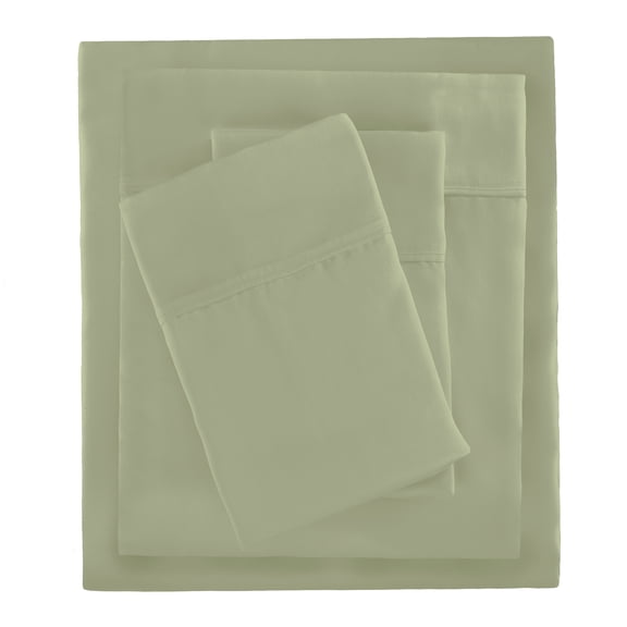 Serta So Natural 4-Piece 300 Thread Count Desert Sage Sheet Set, Twin