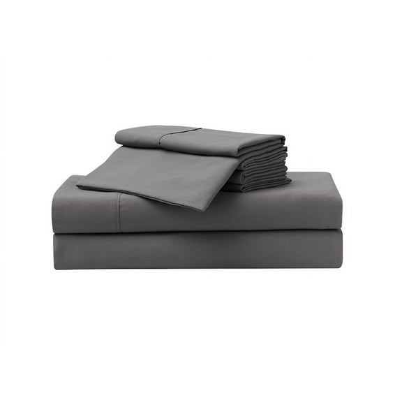 Serta So Soft 3-Piece Dark Gray Sheet Set, Twin