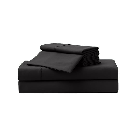 Serta So Soft 4-Piece Black Sheet Set, Full