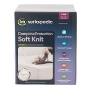 Serta Soft Knit Waterproof Zippered Mattress Protector, King
