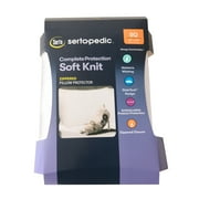 Serta Soft Knit Waterproof Zippered Pillow Protector, Standard/Queen, 2 Pack