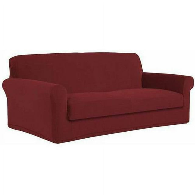 Serta Stretch Grid Slipcover, Loveseat, 2Piece Box Cushion