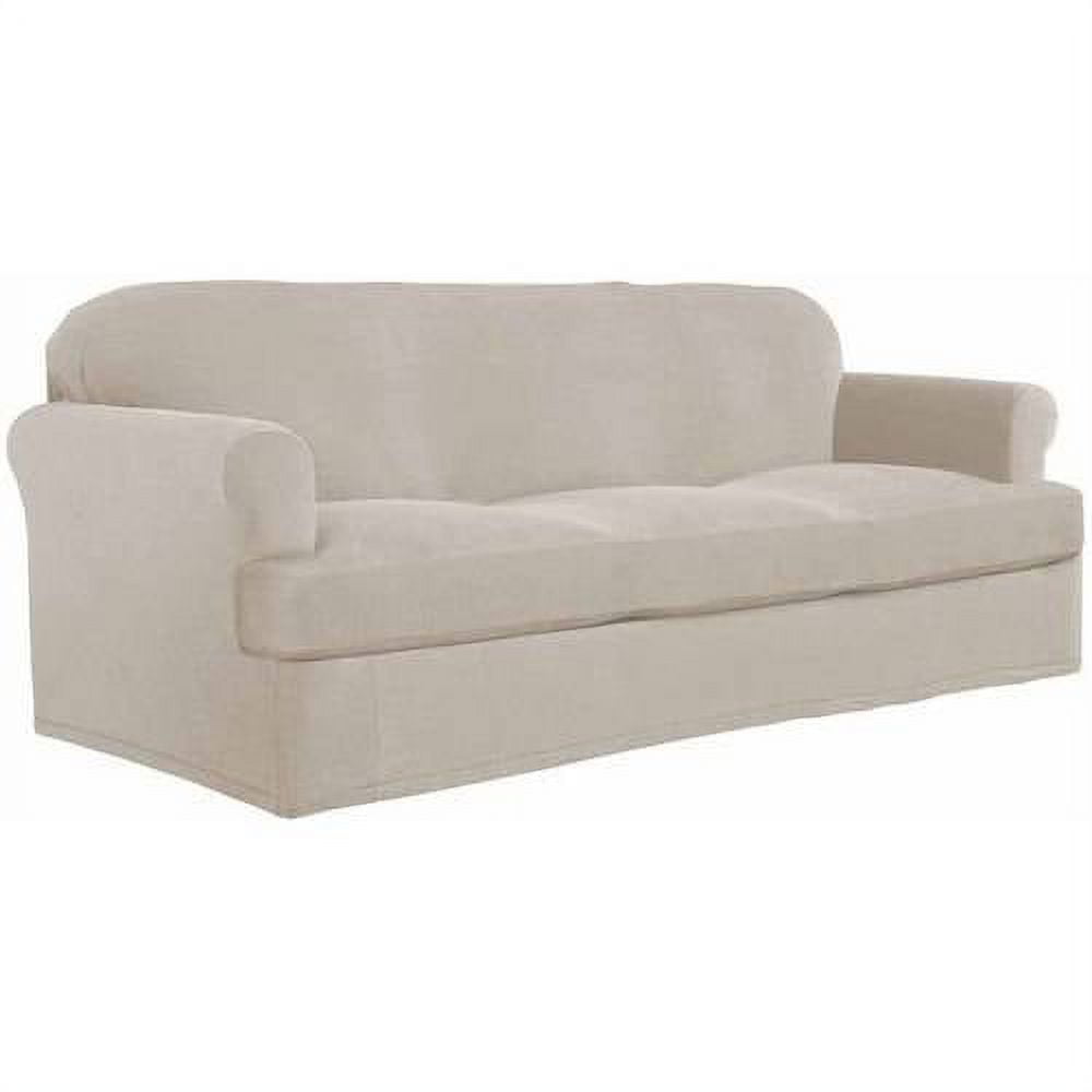 Serta Stretch Grid Slipcover, Sofa, 2Piece T Cushion