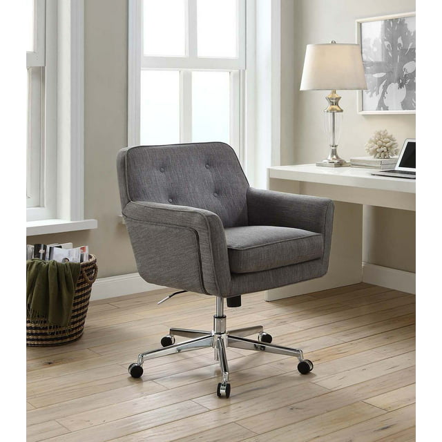 Serta Style Ashland Home Office Chair, Gray Twill Fabric - Walmart.com